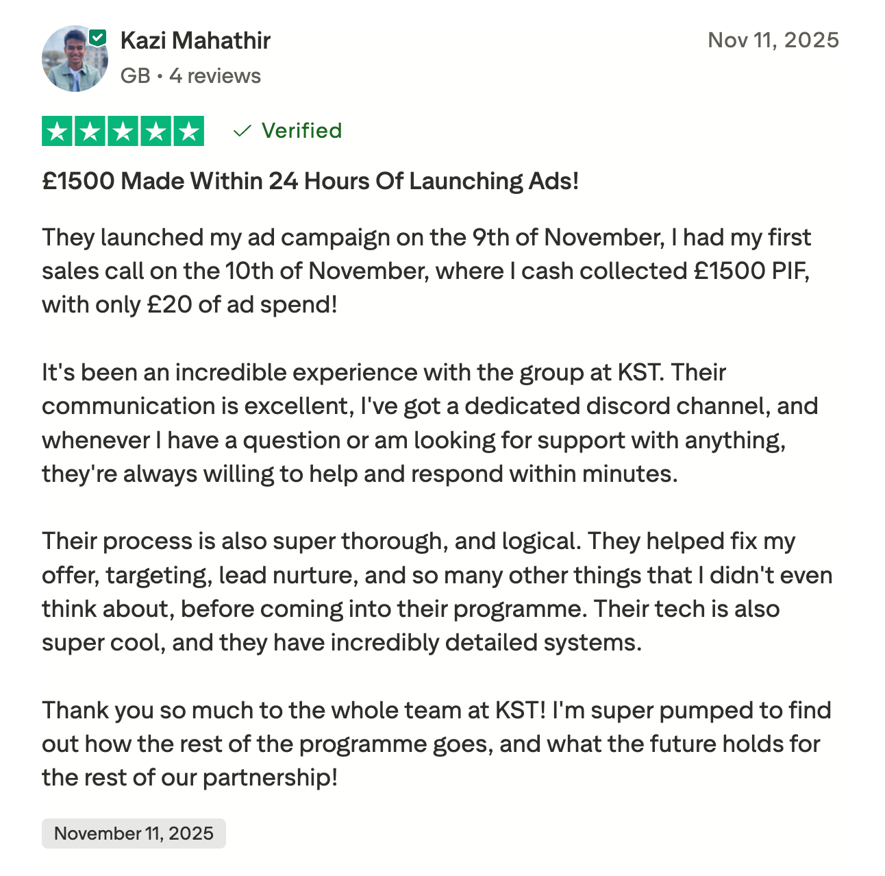 Review by Kazi Mahathir